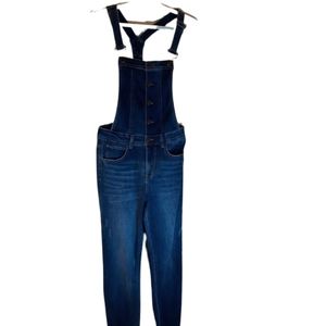 Stonewashed Denim Overalls Women's stretch